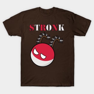 Polandball - Poland Stronk with Hussar Wings T-Shirt